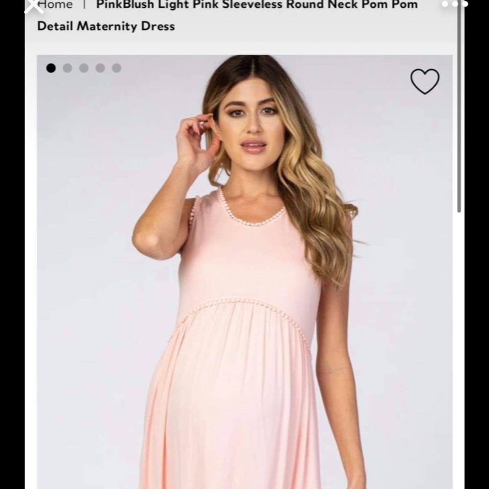 Light pink Pinkblush maternity dress